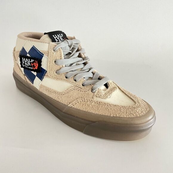 New Vans X Rokit Half Cab 33 DX Suede Sneakers 7.5 Beige - Picture 10 of 13